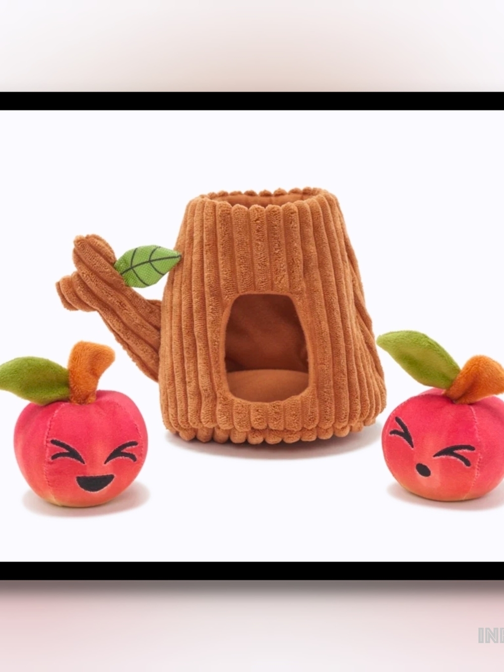 Them Apples Plush Multi-Part + Fetch + Enrichment Dog Toy By BARK